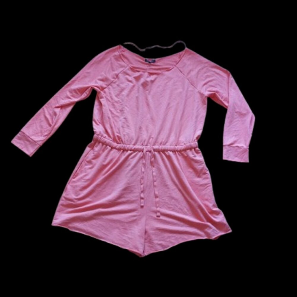 Long Sleeve Pink Short Jumpsuit./ Romper Size 2X  NEW NWT